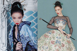 倪妮游走复古宫廷东方侠女魅力势不可挡