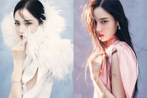 娜扎五官精致棱角温柔展完美侧颜