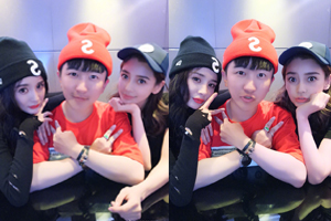 杨幂baby张大大合照显亲密表情古灵精怪