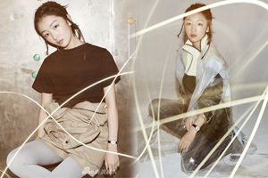 周冬雨再登封面 梳俏皮小辫活力感满分