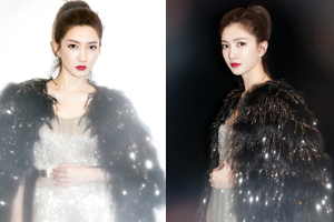 江疏影梦幻风显性感高雅女神范红唇抢镜