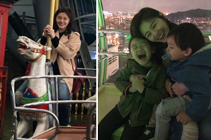 大S游乐场玩超high 瘦身成功仍似少女