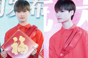 李宇春红色裙装优雅自信气质好