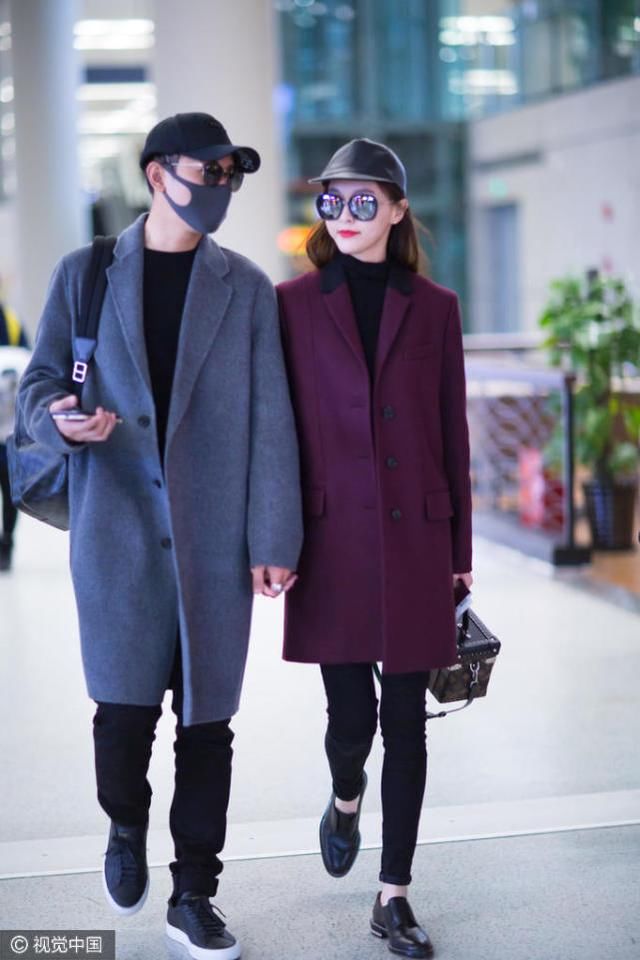 唐嫣罗晋街拍