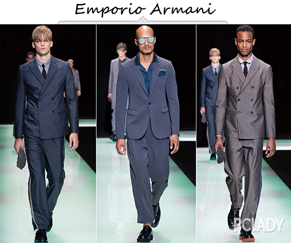 So，编编首先要推荐给胡歌的抢亲装就是Emporio Armani，2016春夏的轻薄材质比较休闲