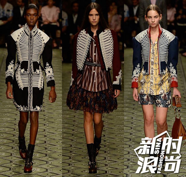 Burberry 2016九月系列中的军装元素