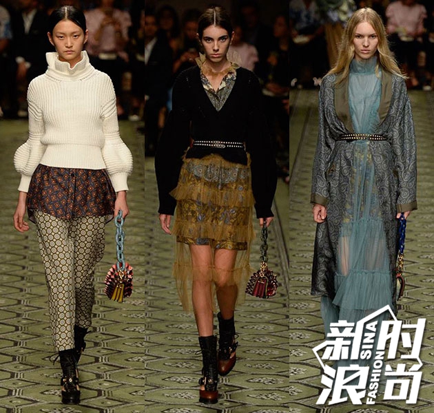Burberry 2016九月系列中伊丽莎白领变形设计
