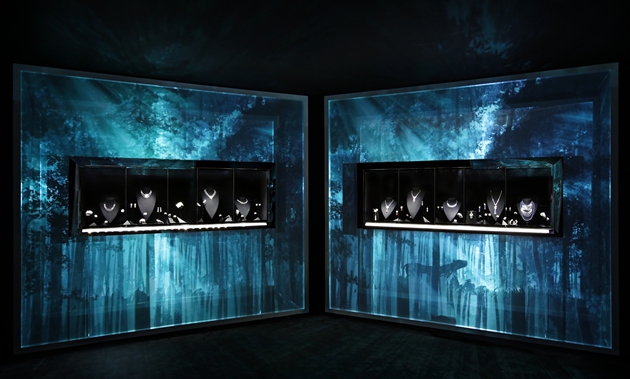 图5：卡地亚全新Cartier Magicien高级珠宝展 - “自然魔法”主题展区