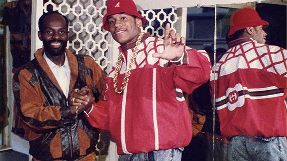 1980年代,Dapper Dan在美国流行(左为Dapper Dan)