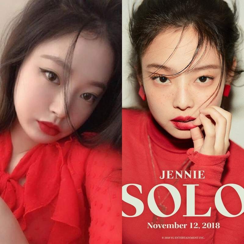 神似blackpinkjennie的模特怎么看都像本人啊