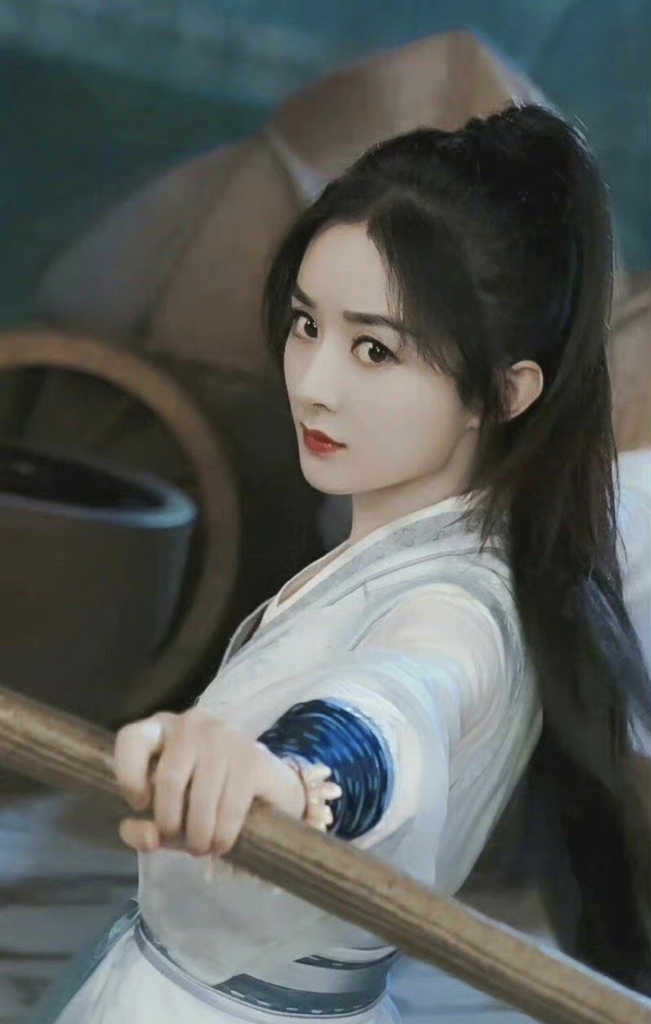 明星古装高马尾造型 女侠范儿十足！