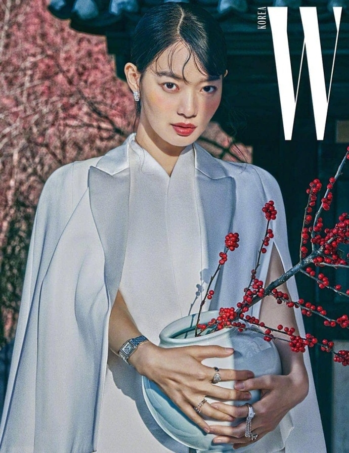 申敏儿空气刘海粉色腮红高级感爆棚(图)