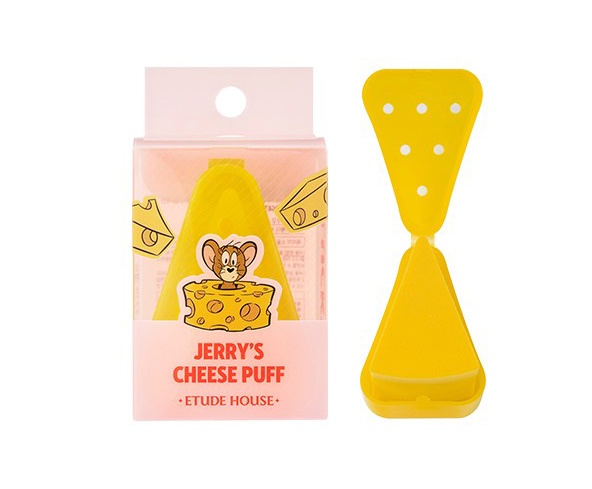 ETUDE HOUSE伊蒂之屋梦幻美妆工具 奶酪海绵(汤姆猫和杰利鼠限量版)