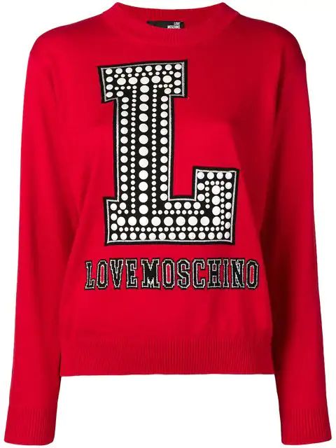 LOVE MOSCHINO 字母毛衣