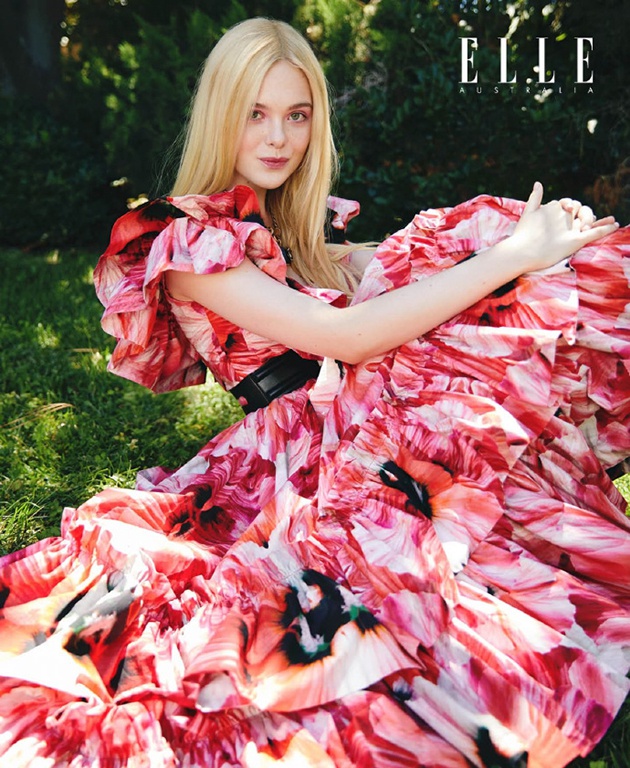 艾丽·范宁 x ELLE 澳版2019年11月刊封面大片