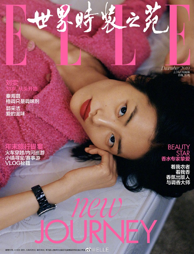 刘雯 《ELLE》12月刊双封面大片