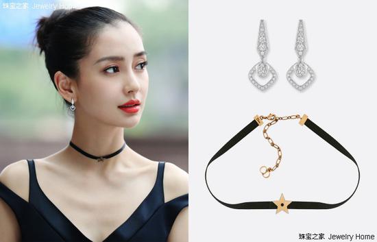 CHAUMET 尚美巴黎 Joséphine 繁花•辉映耳环 、Dior 迪奥 Choker