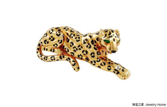 Cartier 卡地亚 猎豹胸针 1980-1989年