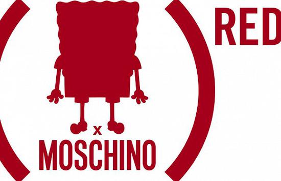 Moschino的(Red)胶囊系列Logo 图片来源：WWD