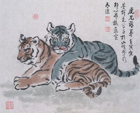 军旅书画家陈有杰《小老虎画展》