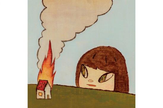 《Fire》by 奈良美智 (2009) | Via Sotheby’s