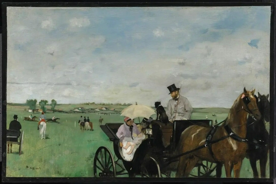 德加《乡村的赛马》,At the Races in the Countryside,1869