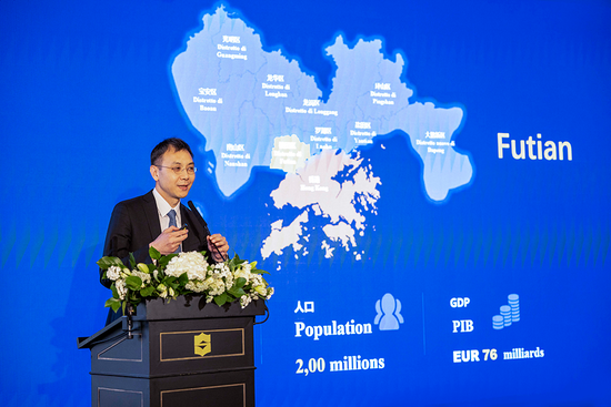 福田区副区长朱江 现场推介福田