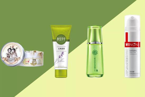 代表产品：薇诺娜、至本、百雀羚