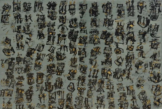 《万物察-春》，魏立刚 布面丙烯，205 × 300 cm，2015 BAO COLLECTION收藏