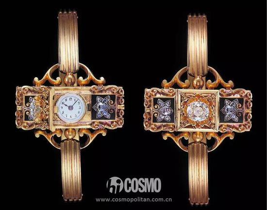 百达翡丽钥匙上弦校针女式腕表 1868年制，这是首款现代概念上的瑞士腕表