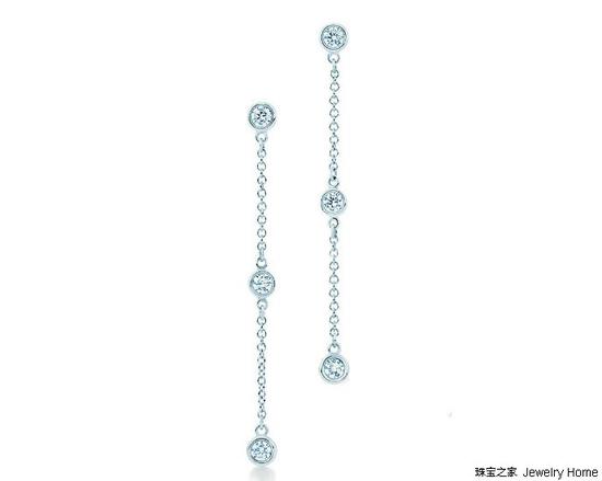 Tiffany & Co. 蒂芙尼 Elsa Peretti™系列 Diamonds By The Yard™耳坠