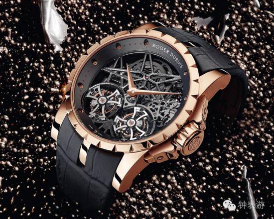 Excalibur Double Tourbillon Squelette 镂空双陀飞轮腕表