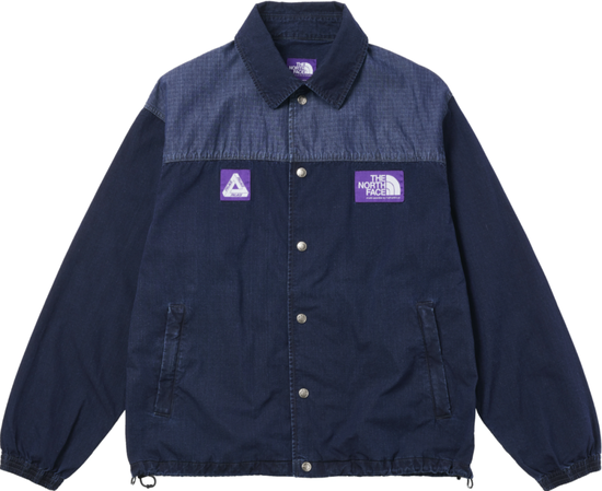 此前与PALACE联名推出的外套将深蓝与紫标搭配大受好评，溢价夸张