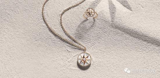 Dior 迪奥Rose Des Vents 珠宝RMB 29,000（项链）；RMB 20,700（戒指）