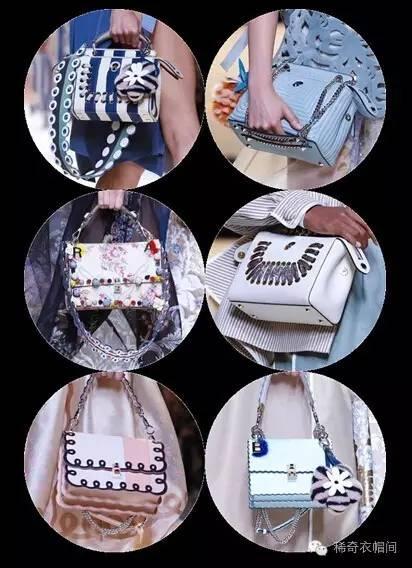 这一季的包包都是乖巧甜美的风格,色彩以粉白、浅蓝为主,多了几分邻家妹妹的亲切感。