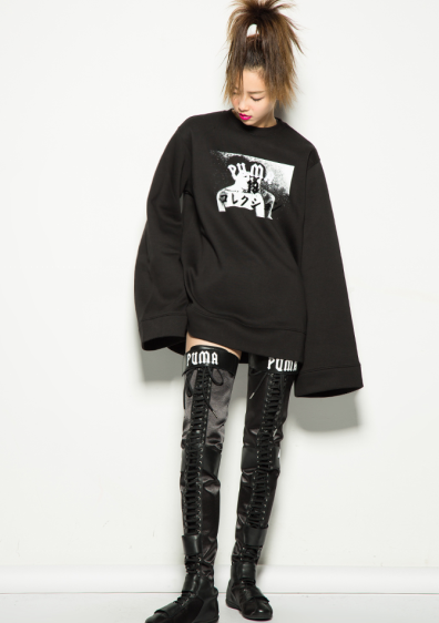 buy有货有售夸张的puma x rihanna eskiva otk satin高筒拳击靴吸睛力