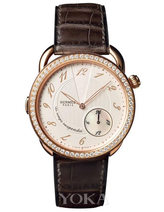 爱马仕 Arceau Le Temps Suspendu 鳄鱼皮表带， ￡27，100