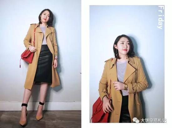 针织衫：Taobao  |  包臀裙：Zara  |  细高跟鞋：Hoss  |  包：YSL  |  表：Guess