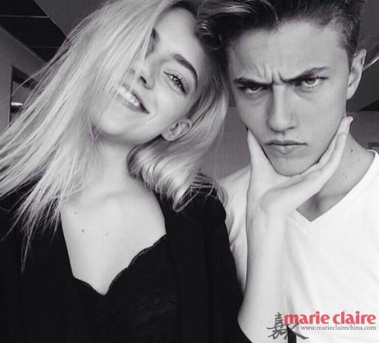 Lucky Blue Smith和姐