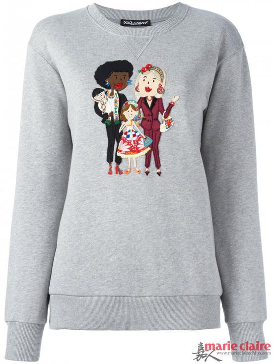 DOLCE & GABBANA女士刺绣毛衣