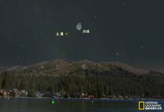 4月16日凌晨,土星将会出现在月亮身旁。
插图:A.FAZEKAS, SKYSAFARI