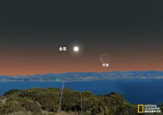 4月23日,金星会出现在月亮附近。
插图:A.FAZEKAS, SKYSAFARI