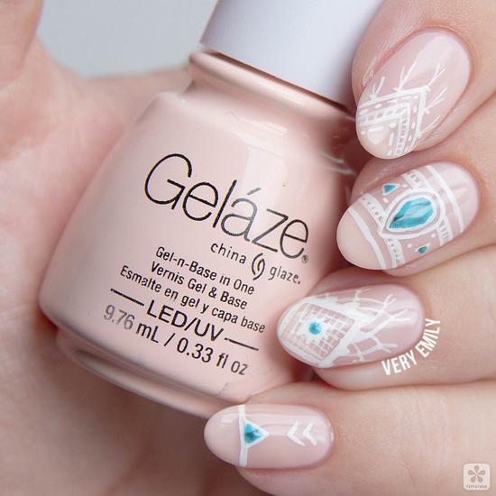 最合适春天的美甲图案