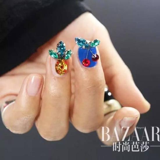彩钻水不雅甲钉