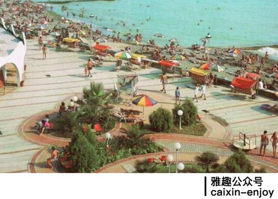 70年代的索契黑海沙滩