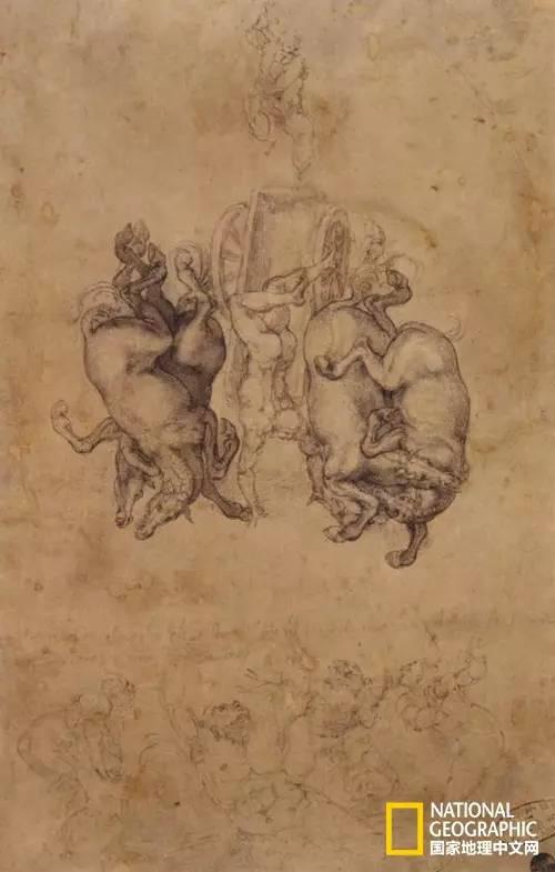 　　这幅画作与米开朗琪罗的《法厄同的坠落》作品中的中心人物惊人的相似。

供图：National Museum of the Academia Galleries of Venice