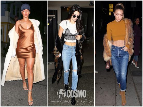 ▲Rihanna、Kendall Jenner、Gigi Hadid