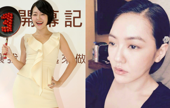 昔时的短发女神小S 自打持续当妈，发际线也渐行渐远