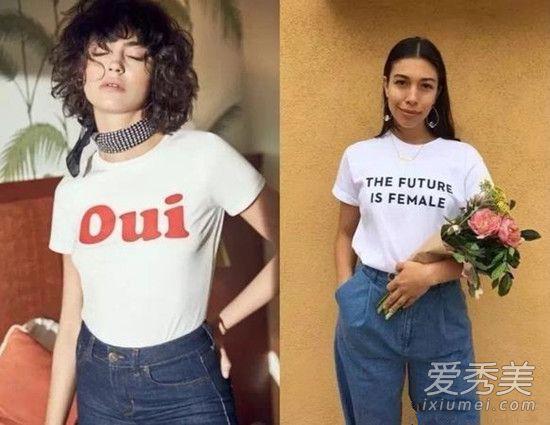 Slogan T恤