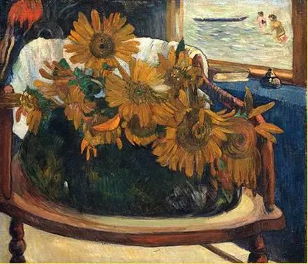 高更《扶手椅上的向日葵》1901